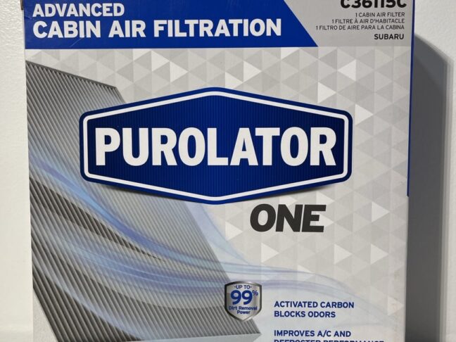 PurolatorONE C36115C Cabin Air Filter – Advanced Odor Control & Allergen Protection for Subaru Models