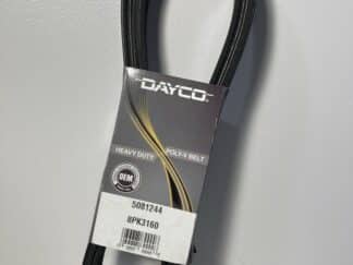 Dayco 5081244 Poly Rib Heavy Duty Serpentine Belt – 124.41" Length, 8-Rib
