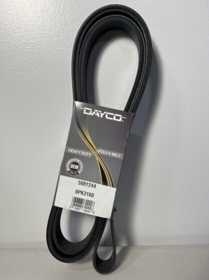 Dayco 5081244 Poly Rib Heavy Duty Serpentine Belt – 124.41" Length, 8-Rib