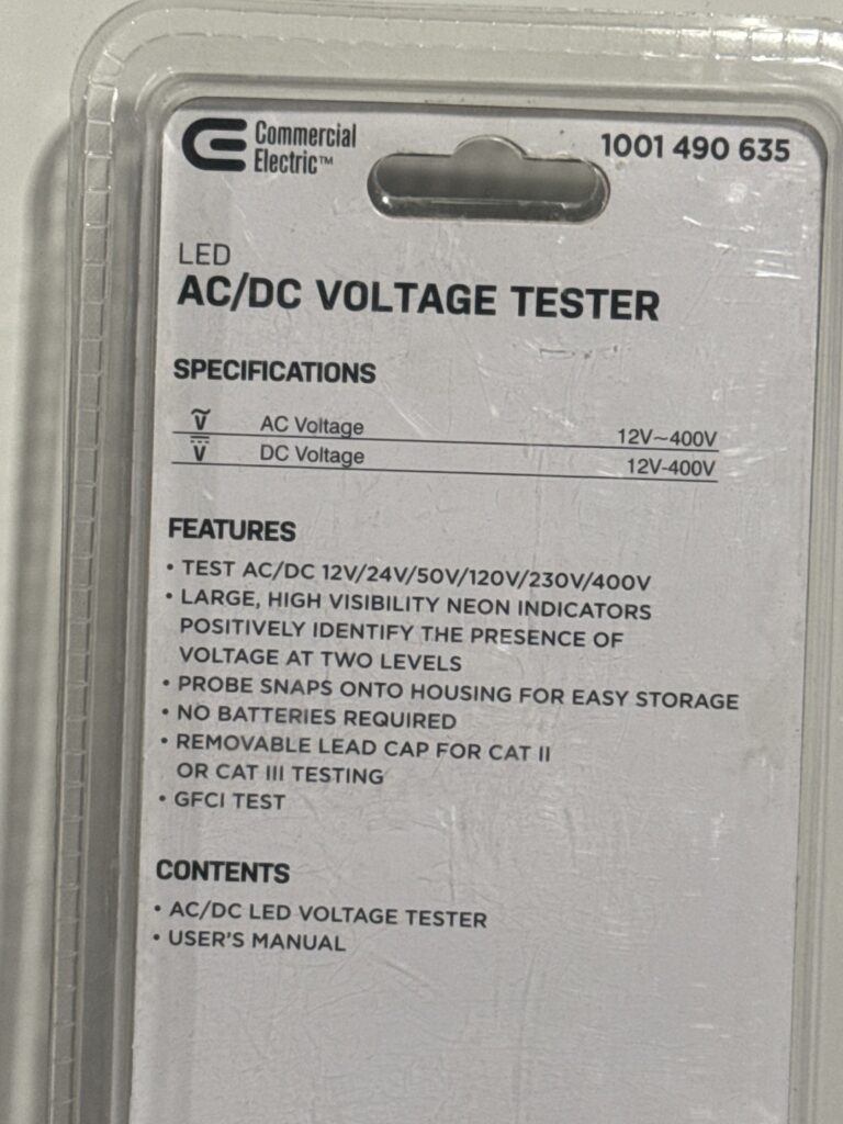 Commercial Electric Voltage Tester AC DC - Image 6