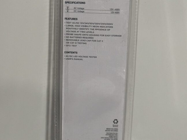 Commercial Electric Voltage Tester AC DC - Image 3