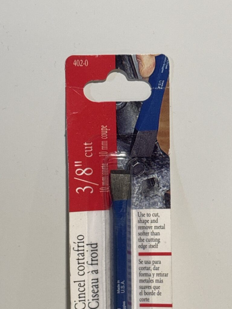 Dasco Pro Cold Chisel 3/8 Inch cut - Image 3