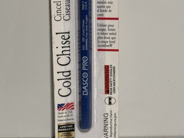 Dasco Pro Cold Chisel 3/8 Inch cut - Image 2