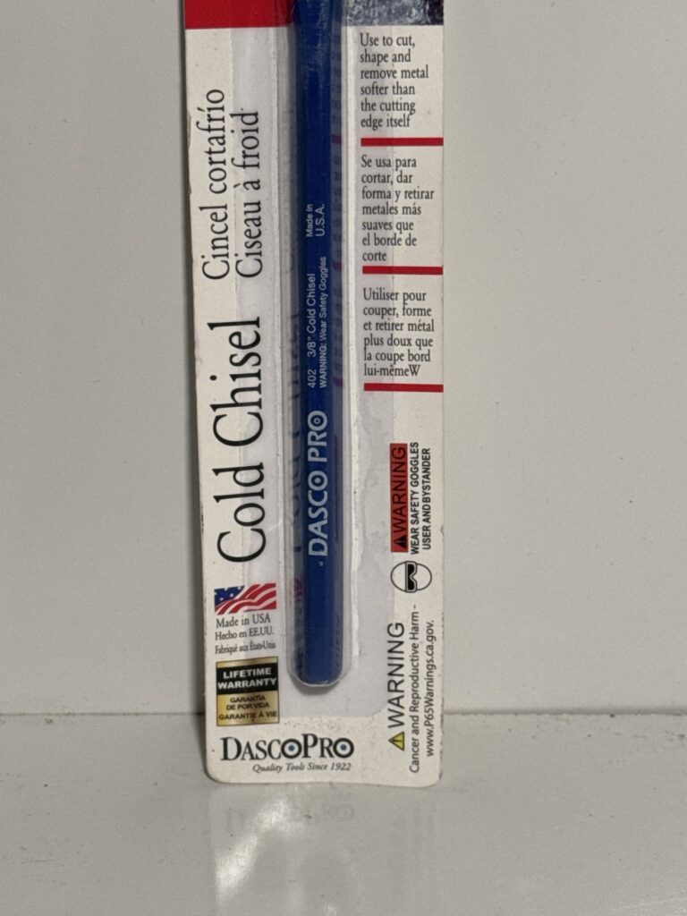 Dasco Pro Cold Chisel 3/8 Inch cut - Image 2