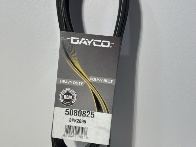 Dayco 5080825 Poly Rib Heavy Duty Serpentine Belt – 82.5" Length, 8-Rib