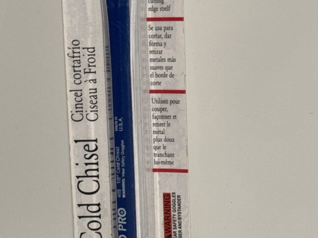 Dasco Pro Cold Chisel 1/2 Inch cut - Image 6