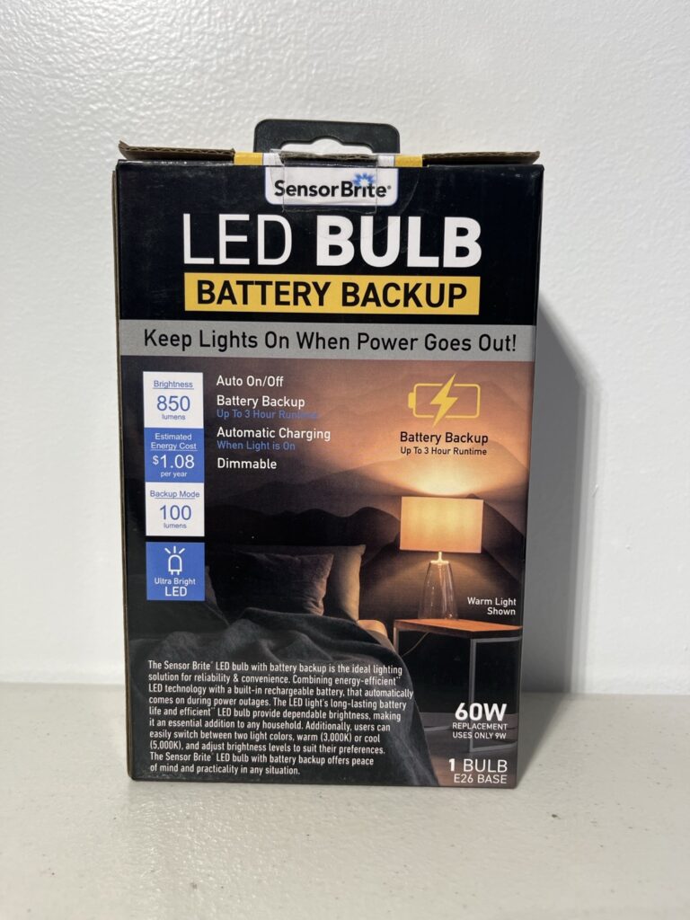 Battery-Backed LED Sensor Brite Bulb – Soft White A15, Ideal for Outage Protection & Everyday Use - Image 4