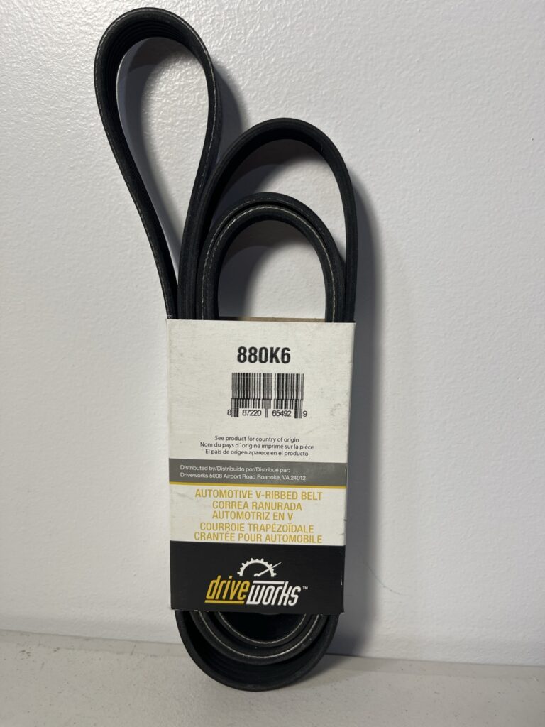 Driveworks 880K6 Serpentine Belt – 88.0" Length, 6-Rib