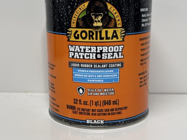 Gorilla Black Waterproof Patch and Seal 32oz