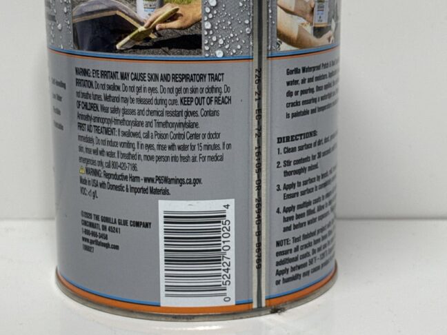 Gorilla Clear Waterproof Patch and Seal 32oz