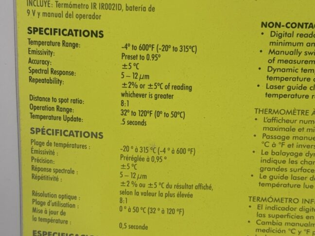 Ryobi Infrared Thermometer - Image 7