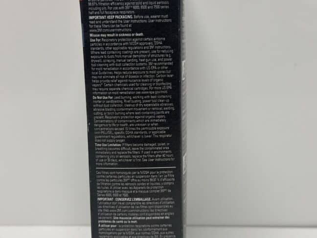 3M P100 Particulate + Odor Filters  2097P2-DC  2 pack - Image 6