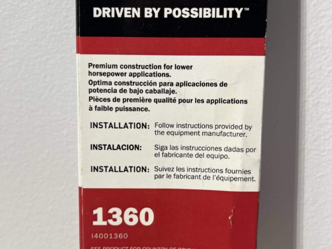 Gates 1360 TruFlex V-Belt - Image 3