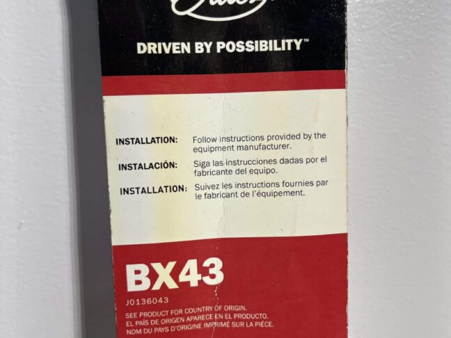 Gates BX43 Tri-Power Cogged V-Belt - Image 4