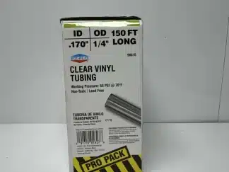 EZ Flo Clear Vinyl Tubing 150ft -1/4