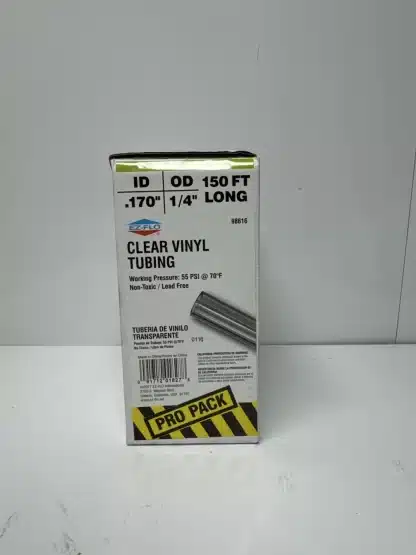 EZ Flo Clear Vinyl Tubing 150ft -1/4