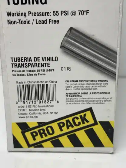 EZ Flo Clear Vinyl Tubing 150ft -1/4 - Image 5