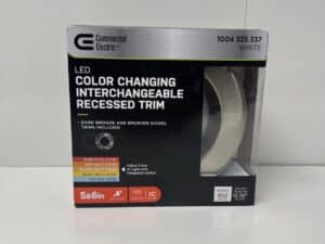 Commercial Electric 5 and 6 inch LED New Recessed Light Trim with Interchangeable Trims and CCT