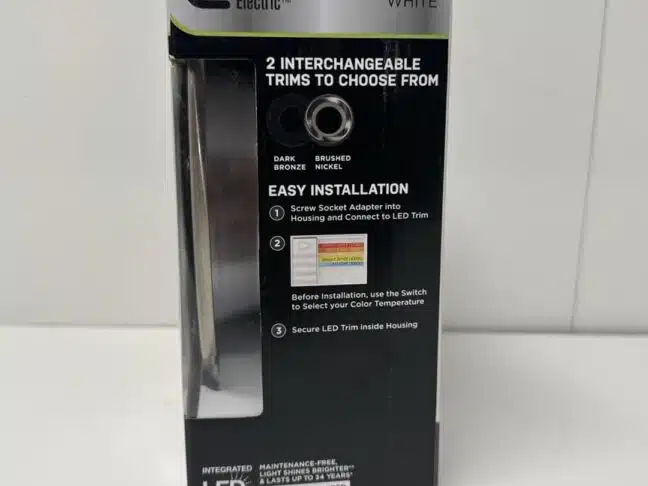 Commercial Electric 5 and 6 inch LED New Recessed Light Trim with Interchangeable Trims and CCT - Image 6