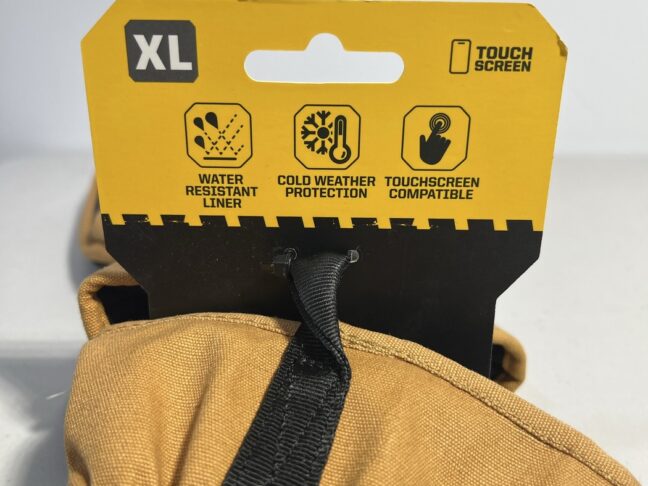 FIRM GRIP XL Winter Work Gloves – Water-Resistant Duck Canvas Outdoor Gloves - Image 4