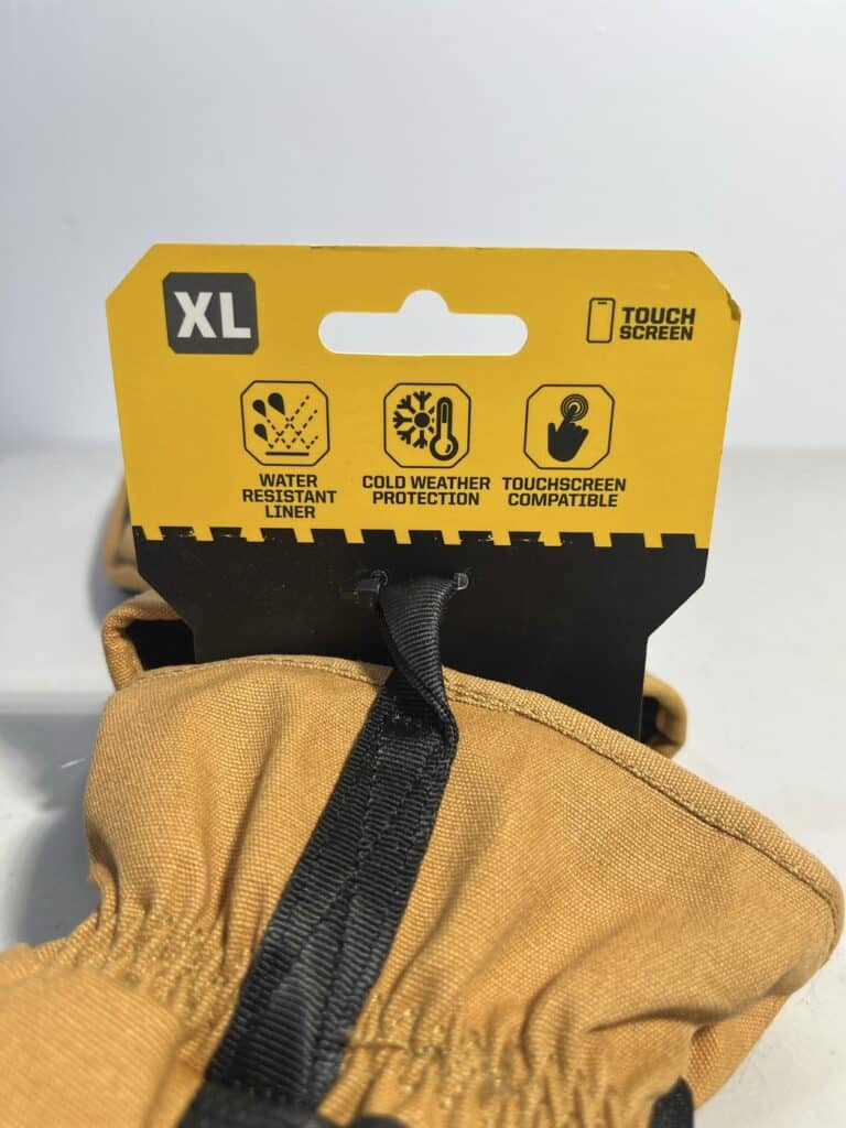FIRM GRIP XL Winter Work Gloves – Water-Resistant Duck Canvas Outdoor Gloves - Image 5