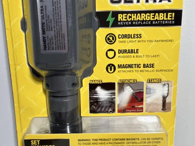 Handy Brite Ultra-Bright LED Cordless Rechargeable Work Light – 1000 Lumens with Magnetic Base and Flip-Up Hook - Image 4