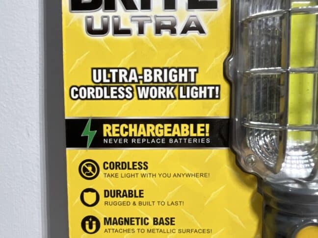 Handy Brite Ultra-Bright LED Cordless Rechargeable Work Light – 1000 Lumens with Magnetic Base and Flip-Up Hook - Image 3