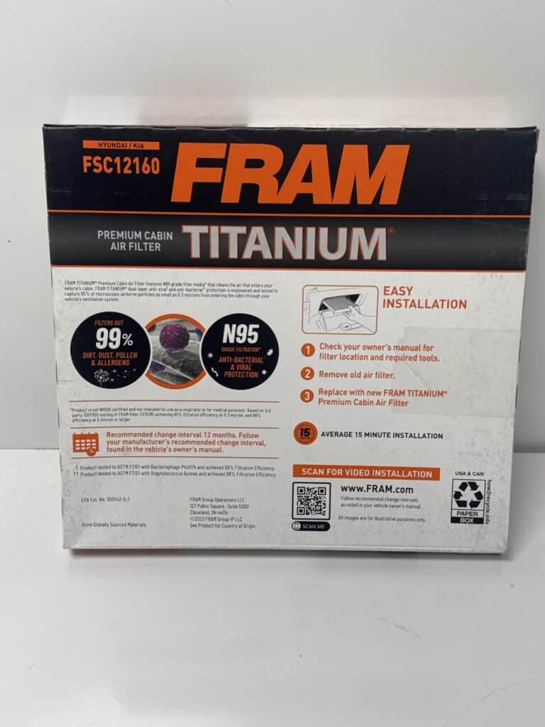 Fram Titanium FSC12160 Premium Cabin Air Filter - Image 5