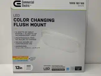 Commercial Electric Color Changing 12 Inch LED Flush Mount