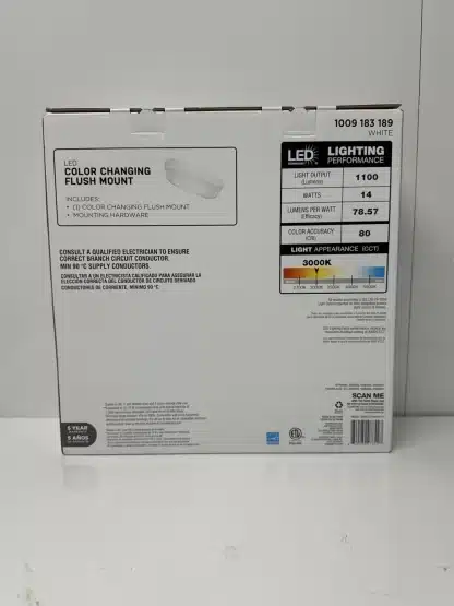 Commercial Electric Color Changing 12 Inch LED Flush Mount - Image 4