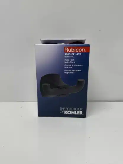 Kohler Matte Rubicon Black Robe Hook