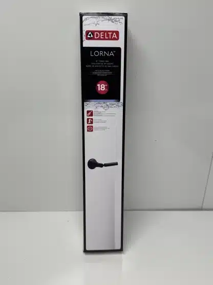 Delta Lorna Matte Black Towel Bar 18 Inch