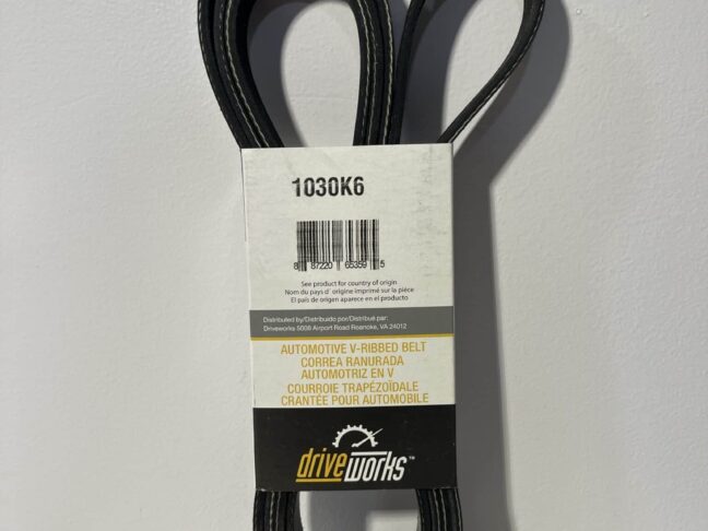Driveworks 1030K6 Serpentine Belt – 6-Rib, 103"