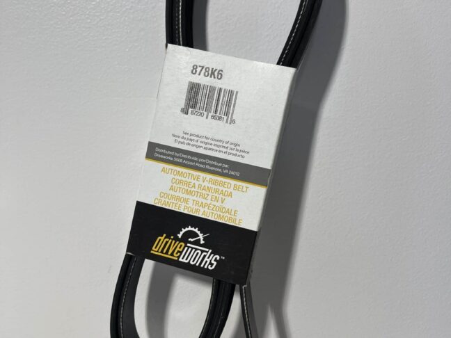 Driveworks 878K6 Serpentine Belt – 6-Rib, 87.79"
