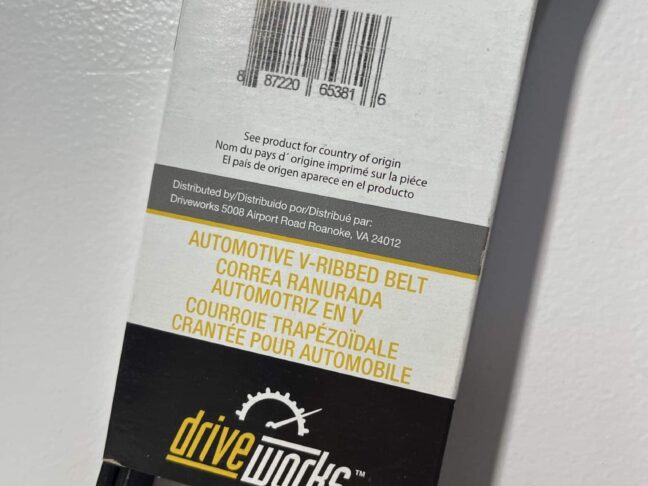Driveworks 878K6 Serpentine Belt – 6-Rib, 87.79" - Image 5