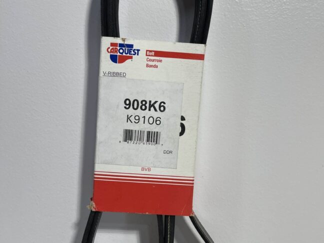CarQuest 908K6 Serpentine Belt – 6-Rib, 90.75"