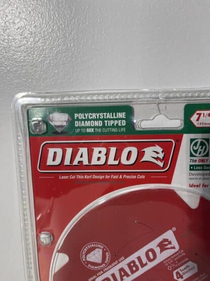 Diablo D0704DH 7-1/4" 4-Tooth PCD Fiber Cement Saw Blade - Image 3