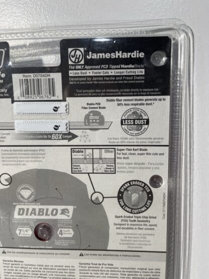 Diablo D0704DH 7-1/4" 4-Tooth PCD Fiber Cement Saw Blade - Image 5