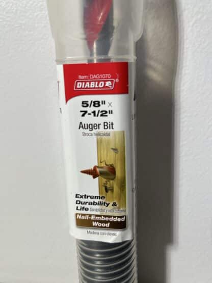 Diablo 5/8" High Speed Auger Bit - Image 3