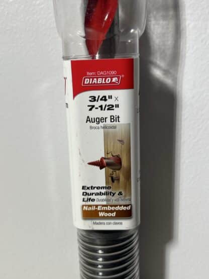 Diablo 3/4" High Speed Steel Auger Bit Dura-Tip - Image 4
