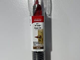 Diablo DAG1130 1" x 7-1/2" Auger Bit – Quick-Change Hex Shank for Wood & Nail-Embedded Applications