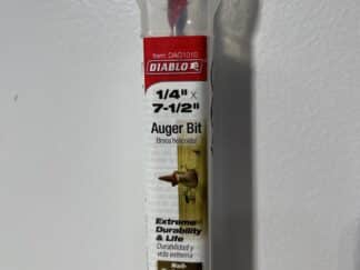 Diablo DAG1010 1/4" x 7-1/2" Auger Bit – Quick-Change Hex Shank for Wood & Nail-Embedded Applications