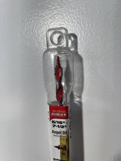 Diablo DAG1020 5/16" x 7-1/2" Auger Bit – Quick-Change Hex Shank for Wood & Nail-Embedded Applications - Image 3