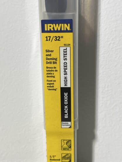 Irwin 17/32" High Speed Steel Drill Bit - Image 3
