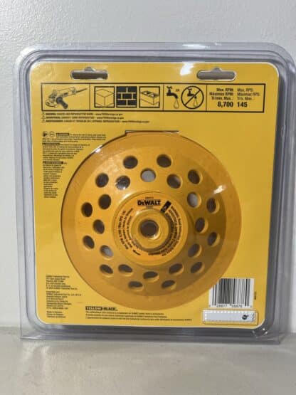 DEWALT DW4775 7-Inch Double Row Diamond Cup Grinding Wheel – Fits 5/8"-11 Arbor - Image 3
