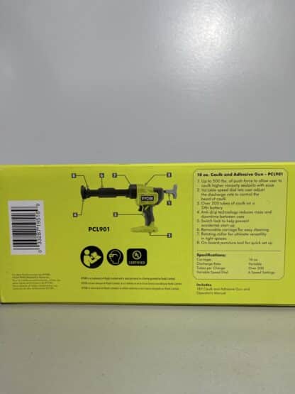 Ryobi PCL901B Caulk & Adhesive Gun - Image 5