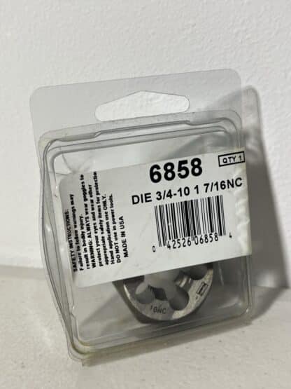Irwin Hanson High Carbon Steel Hexagon Die 3/4" - Image 4