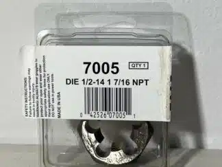Irwin Hanson 1/2" High Carbon Hexagon Die