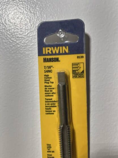 Irwin 7/16" High Carbon Fraction Tap - Image 2