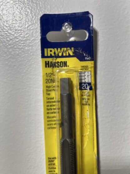 Irwin 1/2" High Carbon Fraction Tap - Image 2